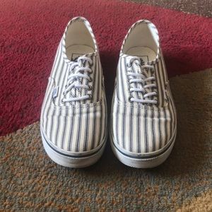 Blue striped vans
